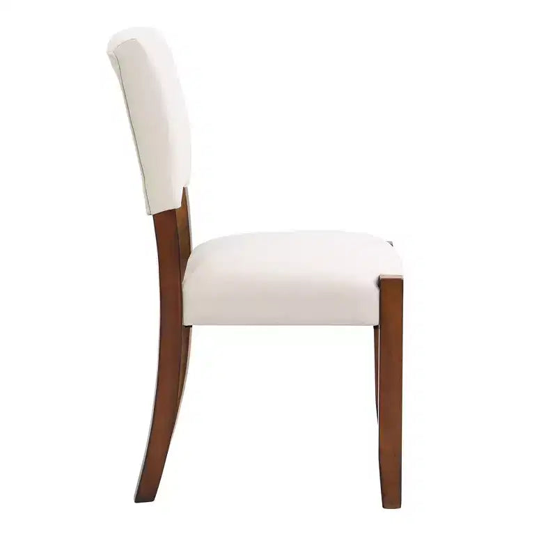 Ensemble de salle à manger 4/5 pièces moderne, table à manger peu encombrante avec plateau en faux marbre, 2 chaises rembourrées et un banc, blanc+marron-ModernLuxe