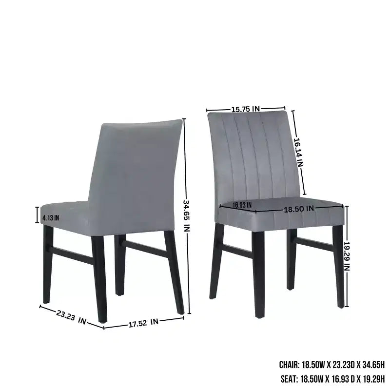 Ensemble de salle à manger rond 5 pièces Walton, table ronde avec piètement en croix et 4 chaises latérales