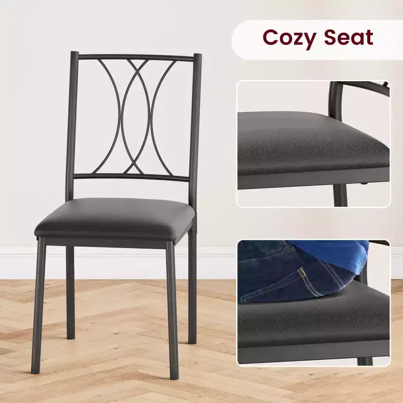 Ensemble de salle à manger Garvee, Ensemble table et chaises : Petite table rectangulaire et chaises pour Cuisines, Salle à manger