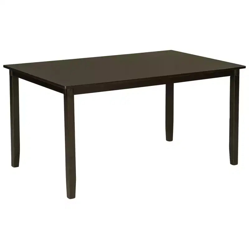 Ensemble de salle à manger 6 pièces de style ferme avec banc pour 6 personnes, table rectangulaire en bois et 4 chaises rembourrées