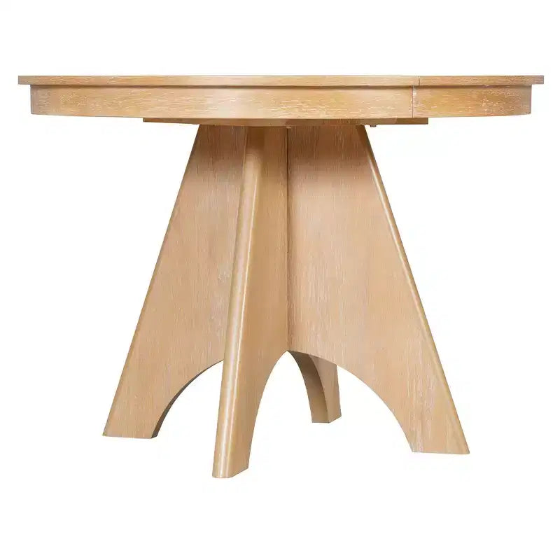 Ensemble de salle à manger extensible vintage Oliver de GDFStudio pour 4 à 6 personnes avec table style ferme de 42 à 58 po et chaises rembourrées