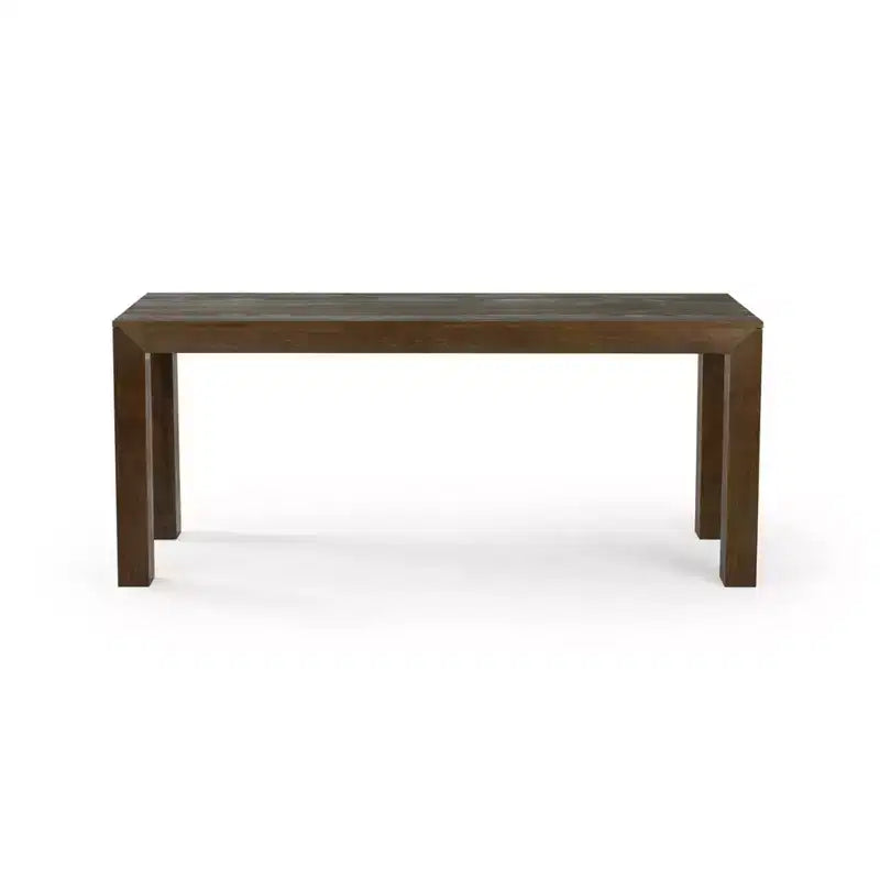 Ensemble de salle à manger moderne de 72 po en bois massif avec banc et 4 chaises