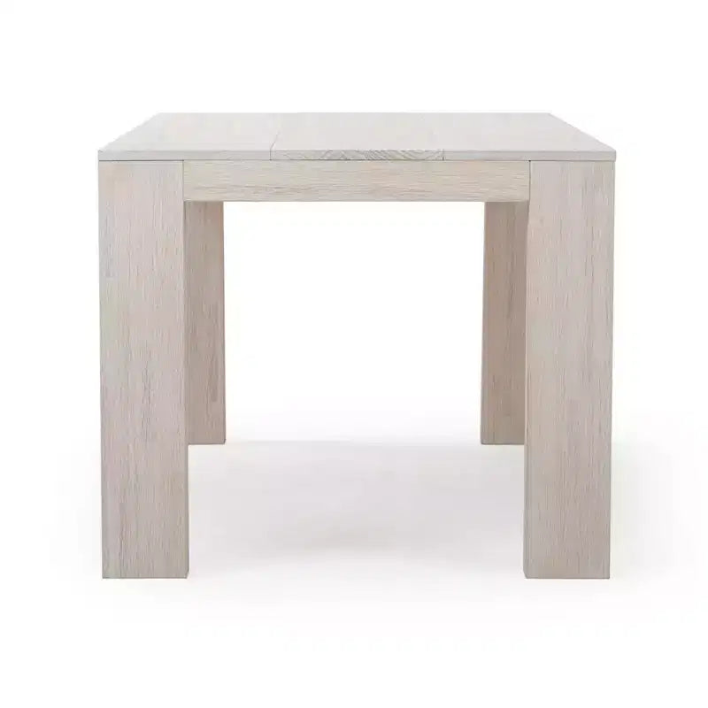Ensemble Table à Manger Moderne Planche et Poutre 72 en Bois Massif, + 6 Chaises Noyer