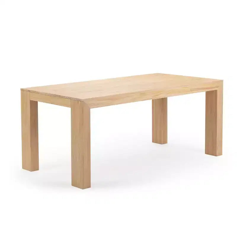 Ensemble Table à Manger Moderne Planche et Poutre 72 en Bois Massif, + 6 Chaises Noyer