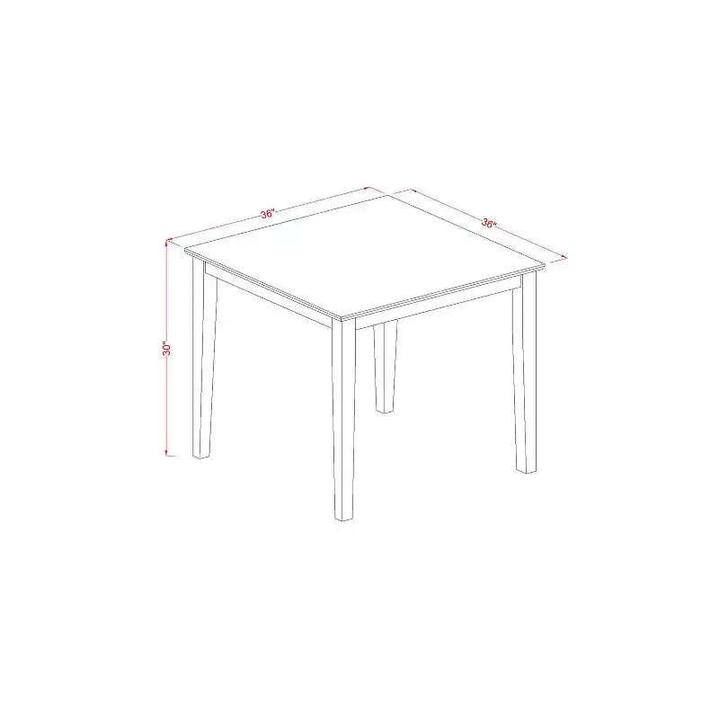 Ensemble table à manger - Table de cuisine avec chaises - Petite table carrée et 2 chaises - Meubles de salle à manger