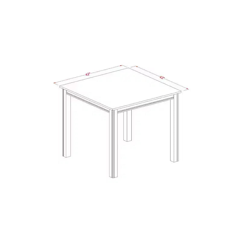 Ensemble de salle à manger hauteur comptoir - Table de bar et tabourets de bar - Meubles de salle à manger modernes en bois