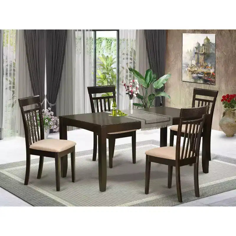Ensemble table et chaises de salle à manger – Ensemble de cuisine/salle à manger – Ensemble table et chaises en bois massif