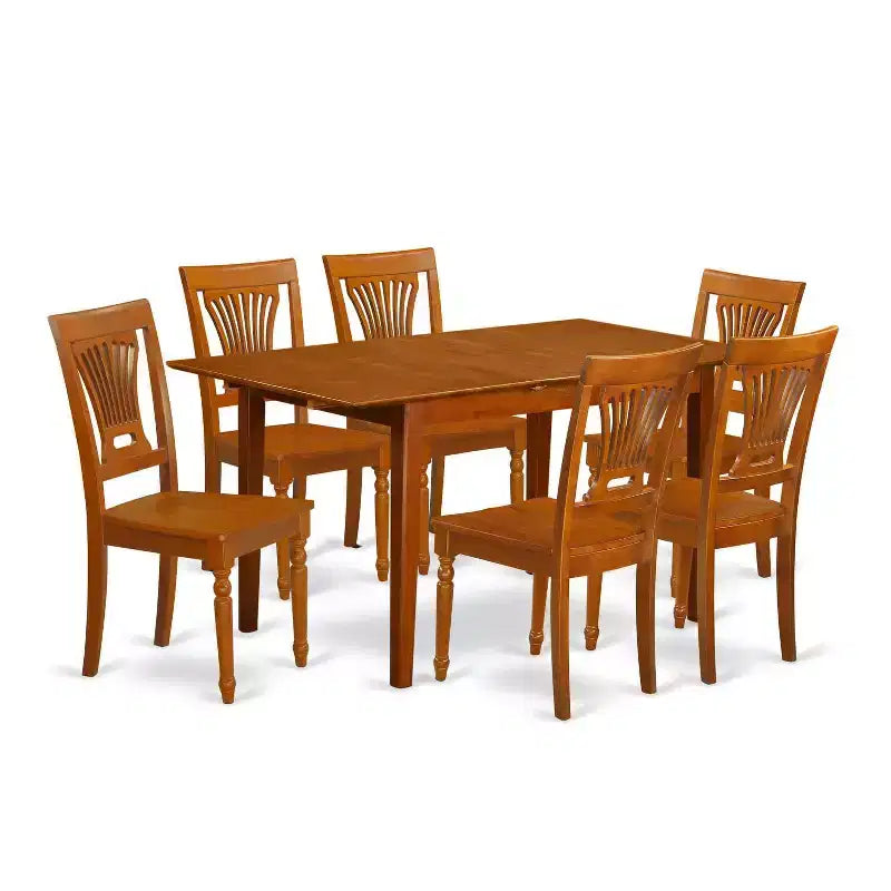 Rustic Kitchen Table Set 5 Piece - Dining Room Table with Chairs - Small Space Friendly