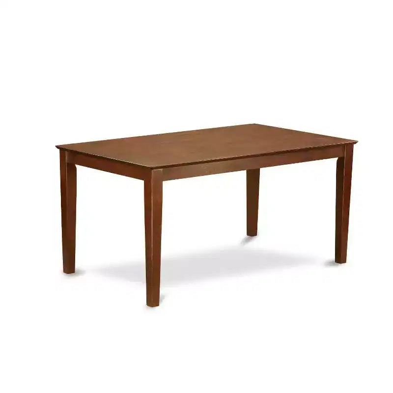 Ensemble de salle à manger Tuscan - Table rectangulaire et 4 chaises - Simili cuir marron - Table 60 pouces - En stock