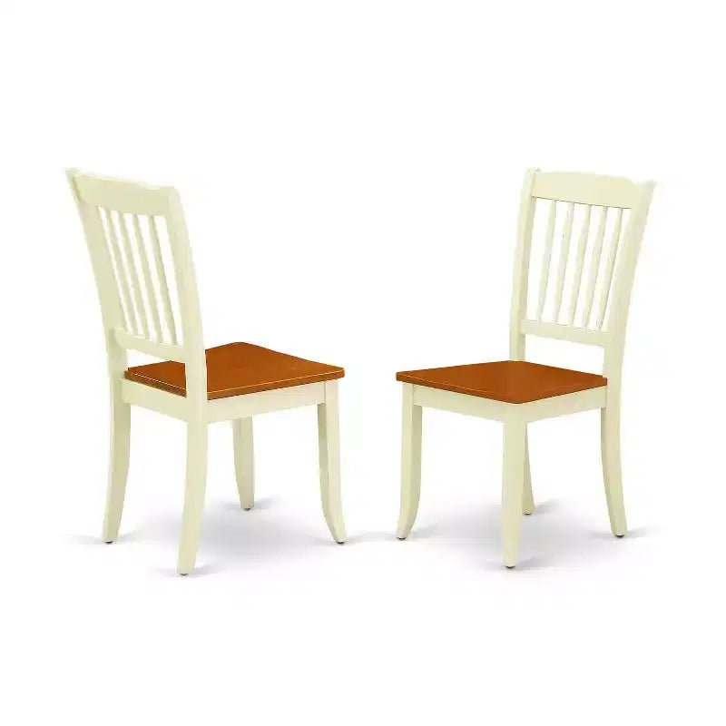 Ensemble de salle à manger rectangulaire - Ensemble table et chaises 5 pièces - Table 152x198 cm avec rallonge - Design moderne de ferme