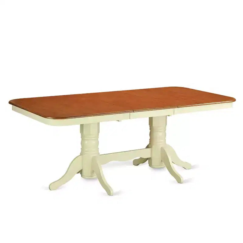 Ensemble de salle à manger victorien 5 pièces Table rectangulaire et 4 chaises - Extensible 152/198 cm