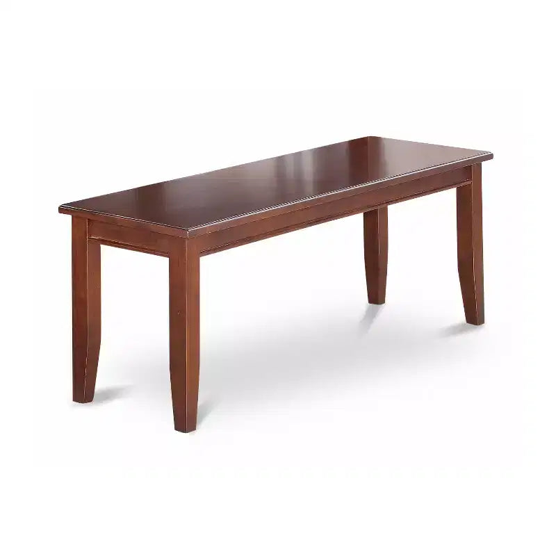 Ensemble de salle à manger rectangulaire épuré avec banc - Table de cuisine et chaises 6 pièces - Design moderne