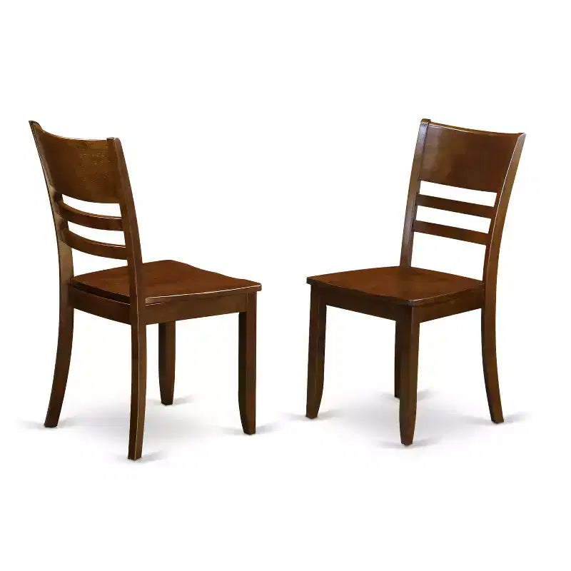 Ensemble de salle à manger rectangulaire - Ensemble table et chaises 7 pièces - Fini espresso - Table à rallonge - Chaises de salle à manger en bois
