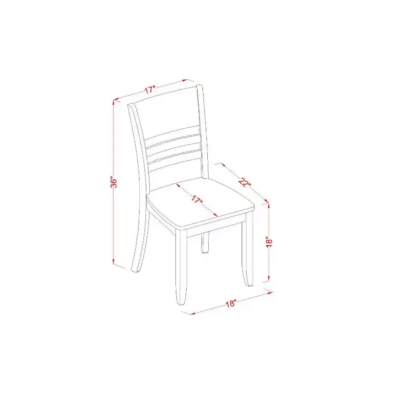 Ensemble de salle à manger rectangulaire - Ensemble table et chaises 7 pièces - Fini espresso - Table à rallonge - Chaises de salle à manger en bois
