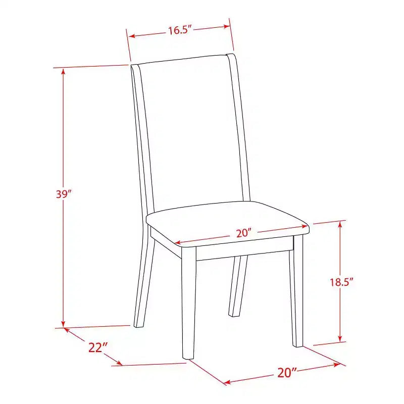 Ensemble de salle à manger HomeStock 5 pièces, table ronde avec plateau en bois massif au fini noir et cerisier, avec 4 chaises rembourrées