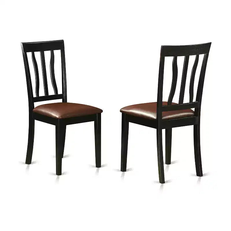 Ensemble de salle à manger 5 pièces - Table de cuisine avec chaises et banc - Style Renaissance Revival