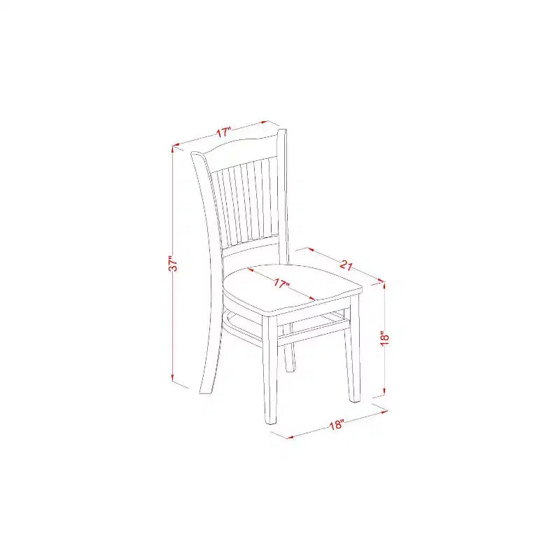 Table de salle à manger HomeStock 7 pièces rectangulaire au fini noir avec plateau en bois massif et 6 chaises