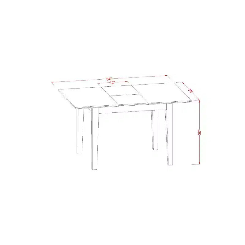 Ensemble de salle à manger - Petite table de cuisine avec 4 chaises - Ensemble de salle à manger moderne