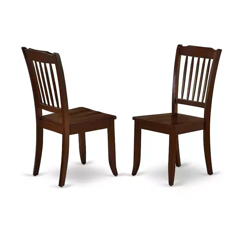 Ensemble de salle à manger du Sud-Ouest - Table et chaises 5 pièces - Style rustique de ferme - Table rectangulaire avec rallonge