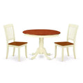 Round Dining Set 3pc 42 Inch Table & 2 Chairs Tuscan Style