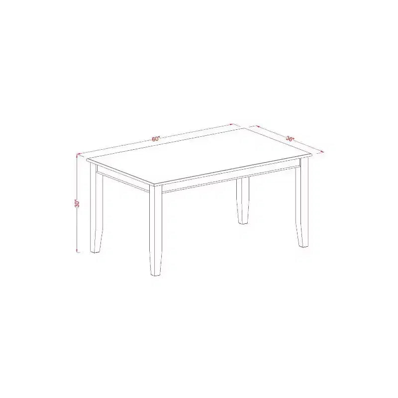 Ensemble de table à manger médiévale avec banc - Table en bois rustique de 60 pouces et 4 chaises - Élégant ensemble de cuisine style ferme