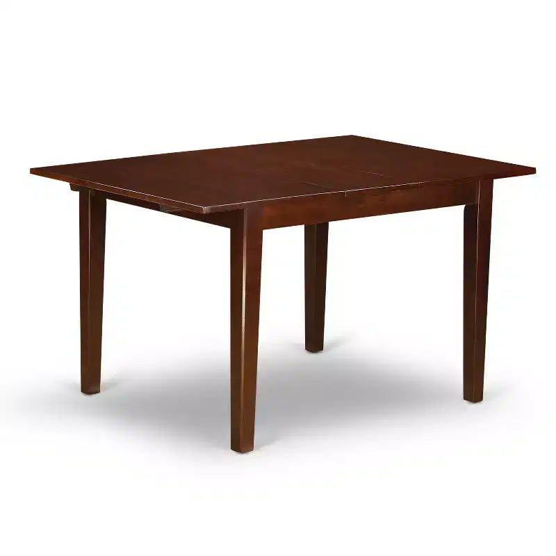 Boho Kitchen Table Set - 3 Piece Dining Set for Small Spaces - Rectangle Table & 2 Chairs - Mahogany Finish
