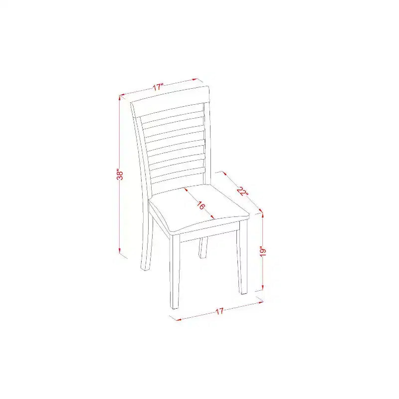 Ensemble de salle à manger victorien - table de 42/54 po avec rallonge et 4 chaises en similicuir, banc inclus