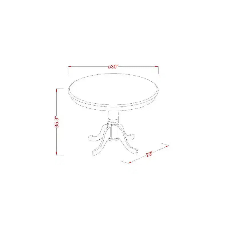 Ensemble de salle à manger hauteur comptoir - Table et 4 chaises - Ensemble de cuisine moderne