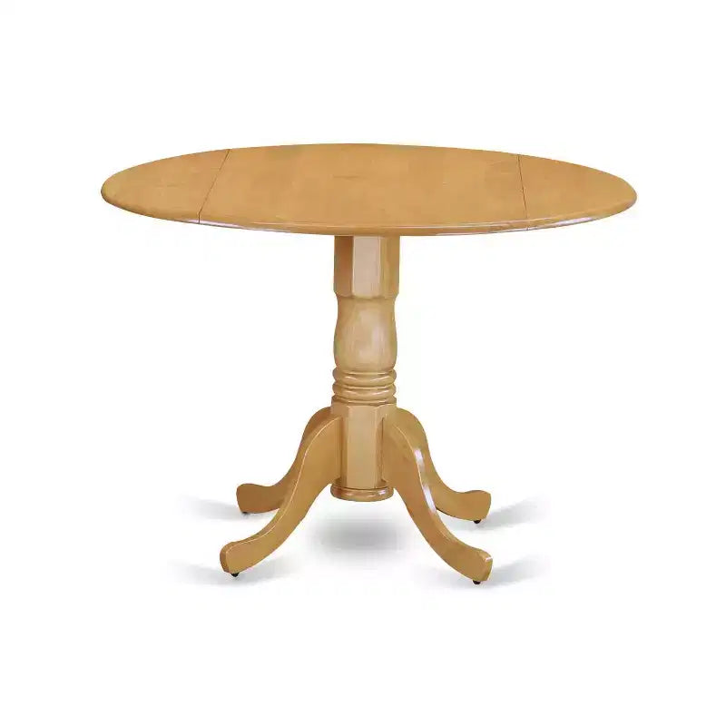 Table de salle à manger HomeStock 3 pièces plateau en bois massif finition chêne naturel avec 2 chaises Parson à abattants