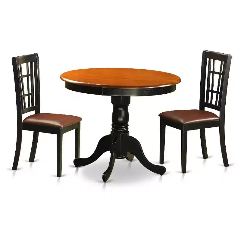 Dining Table Set with Chairs - Wood Dining Room Furniture for 4