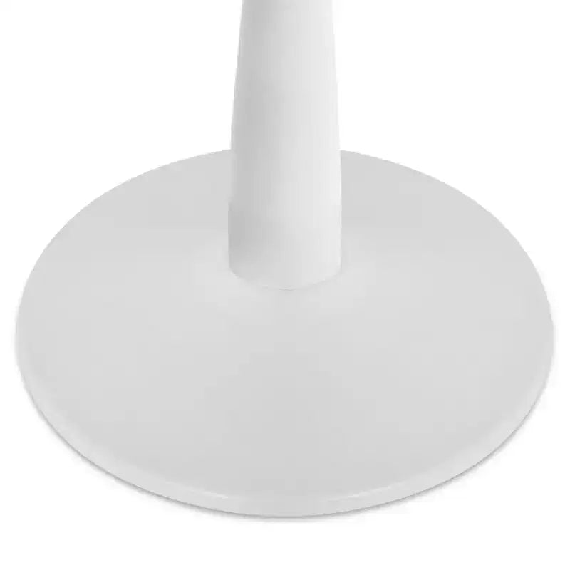 Ensemble de salle à manger rond 5 pièces pour 4 personnes, avec 4 chaises de salle à manger en tissu bouclé et dossier en rotin tressé, mobilier d'intérieur - Panipeachy