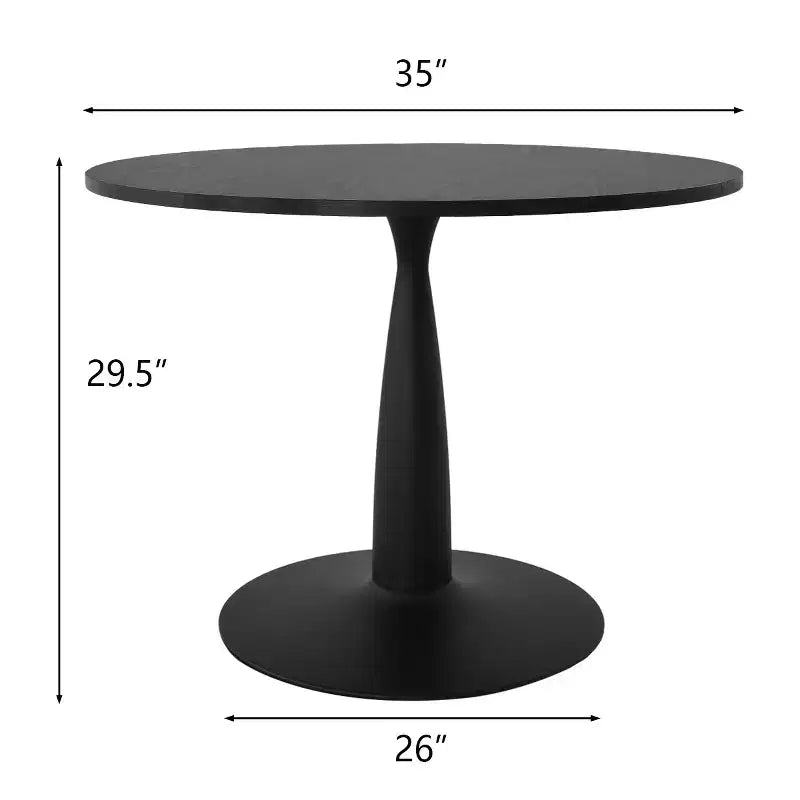 Ensemble de salle à manger rond 5 pièces pour 4 personnes, avec 4 chaises de salle à manger en tissu bouclé et dossier en rotin tressé, mobilier d'intérieur - Panipeachy