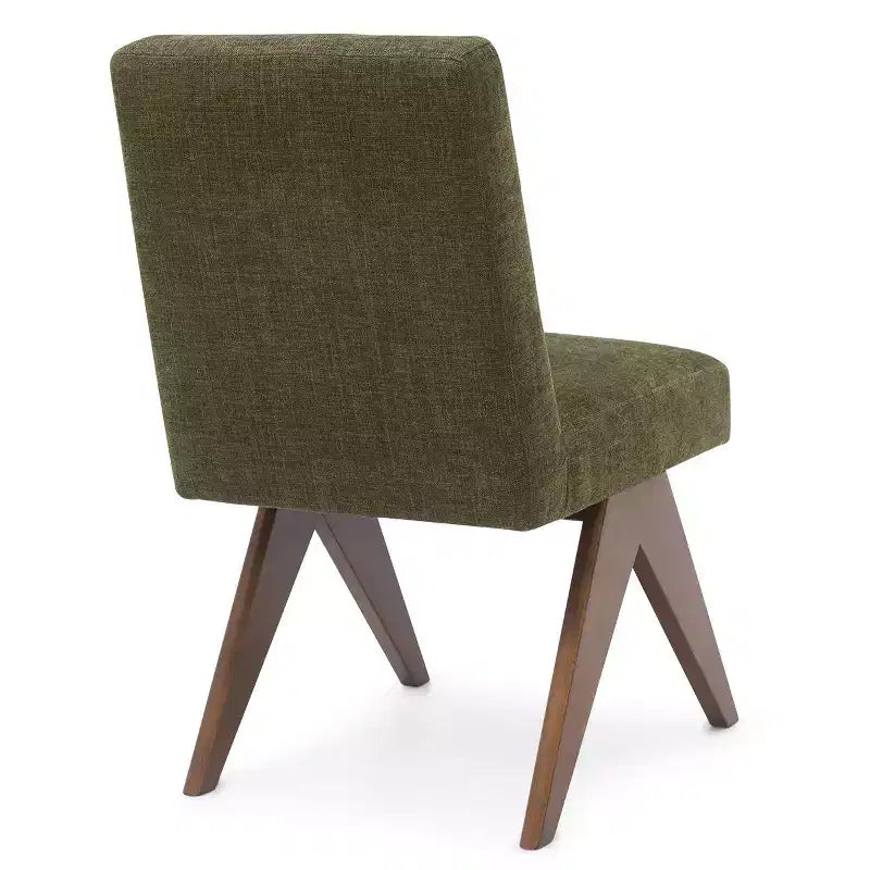 Ensemble de salle à manger 5 pièces pour 4 personnes, table ronde moderne de 117 cm avec 4 chaises rembourrées à pieds en bois pour salle à manger, salon - Panipeachy