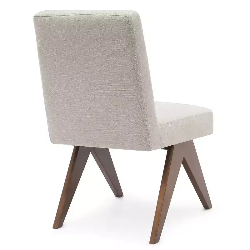 Ensemble de salle à manger 5 pièces pour 4 personnes, table ronde moderne de 117 cm avec 4 chaises rembourrées à pieds en bois pour salle à manger, salon - Panipeachy