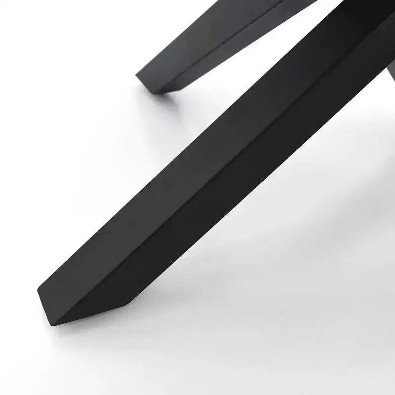 Ensemble de table à manger ronde 5 pièces, table moderne avec piètement noir, chaises à dossier en rotin et assises rembourrées en bouclé pour petits espaces - Panipeachy