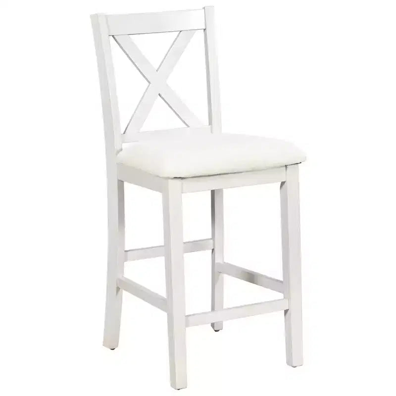Ensemble de salle à manger à hauteur de comptoir pour 4 personnes, table de bar en bois avec étagère de rangement et 2 tabourets et 2 chaises pour petits espaces