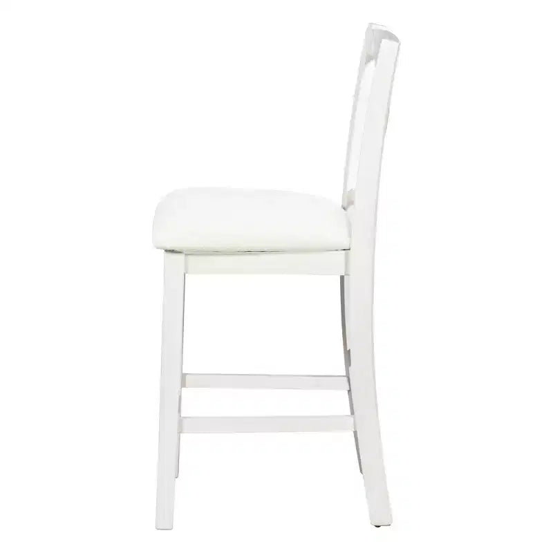 Ensemble de salle à manger à hauteur de comptoir pour 4 personnes, table de bar en bois avec étagère de rangement et 2 tabourets et 2 chaises pour petits espaces