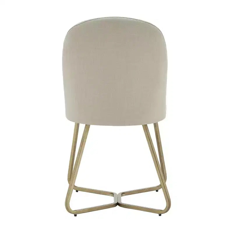Ensemble table de salle à manger Jolana 45 en chêne rond à plateau noir et chaises de salle à manger tapissées de lin - iNSPIRE Q