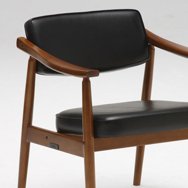 Chaise de salle à manger en tissu et bois massif