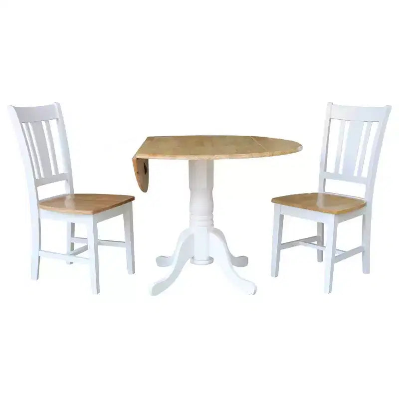 Table à deux abattants Mase de 42 po avec 2 chaises latérales San Remo - International Concepts