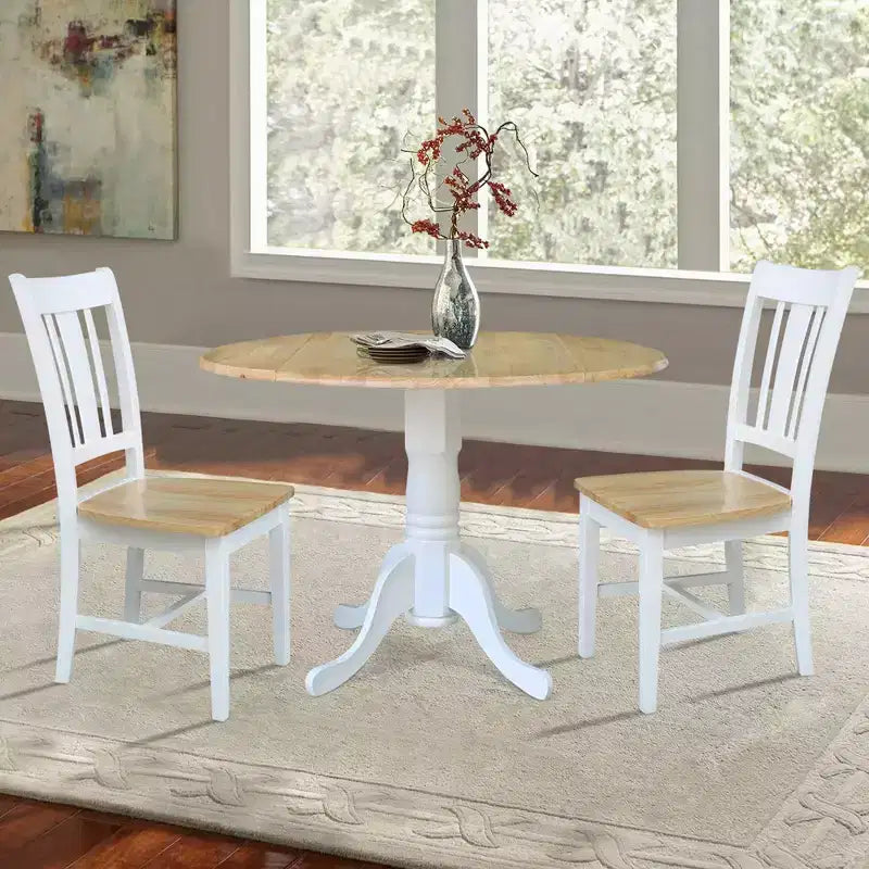 Table à deux abattants Mase de 42 po avec 2 chaises latérales San Remo - International Concepts