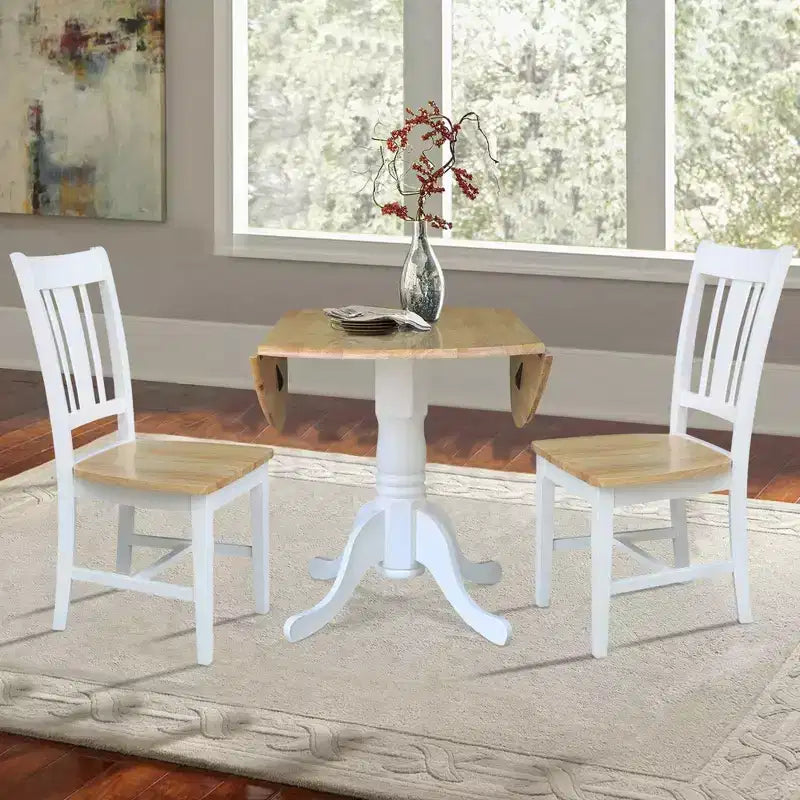 Table à deux abattants Mase de 42 po avec 2 chaises latérales San Remo - International Concepts