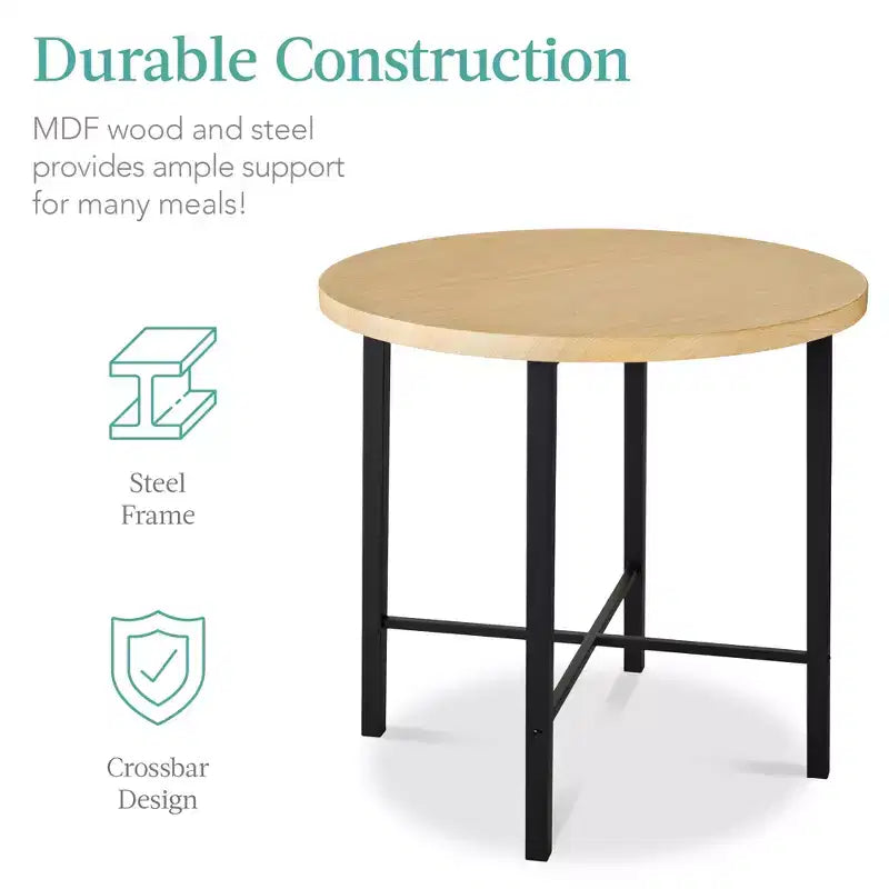Ensemble de salle à manger moderne 5 pièces, hauteur de comptoir, avec 4 chaises et table épaisse de 3,8 cm, de marque Best Choice Products