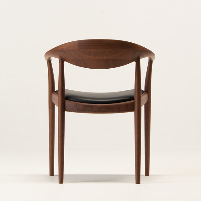 Chaise de salle à manger en chêne massif et noyer massif