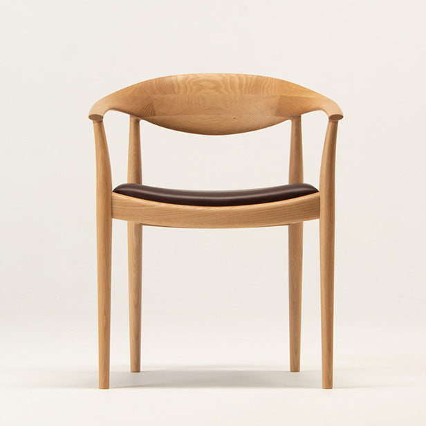 Chaise de salle à manger en chêne massif et noyer massif