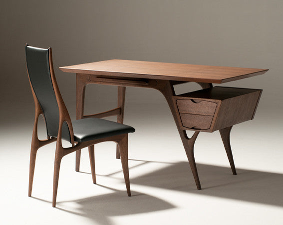 Bureau en bois massif plaqué bois