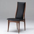 Chaise haute rembourrée en bois massif
