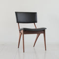 Chaise rembourrée en bois massif