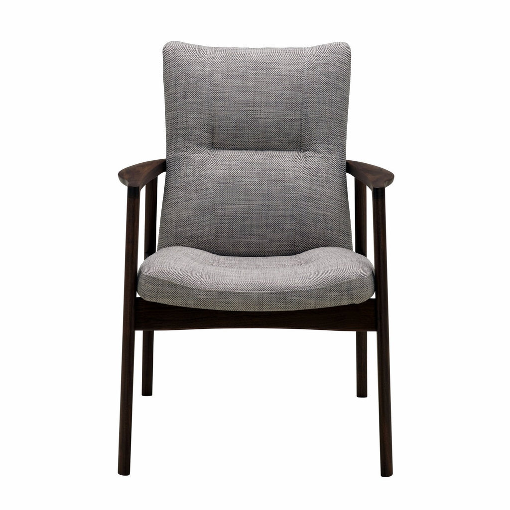 Chaise de salle à manger minimaliste en chêne massif