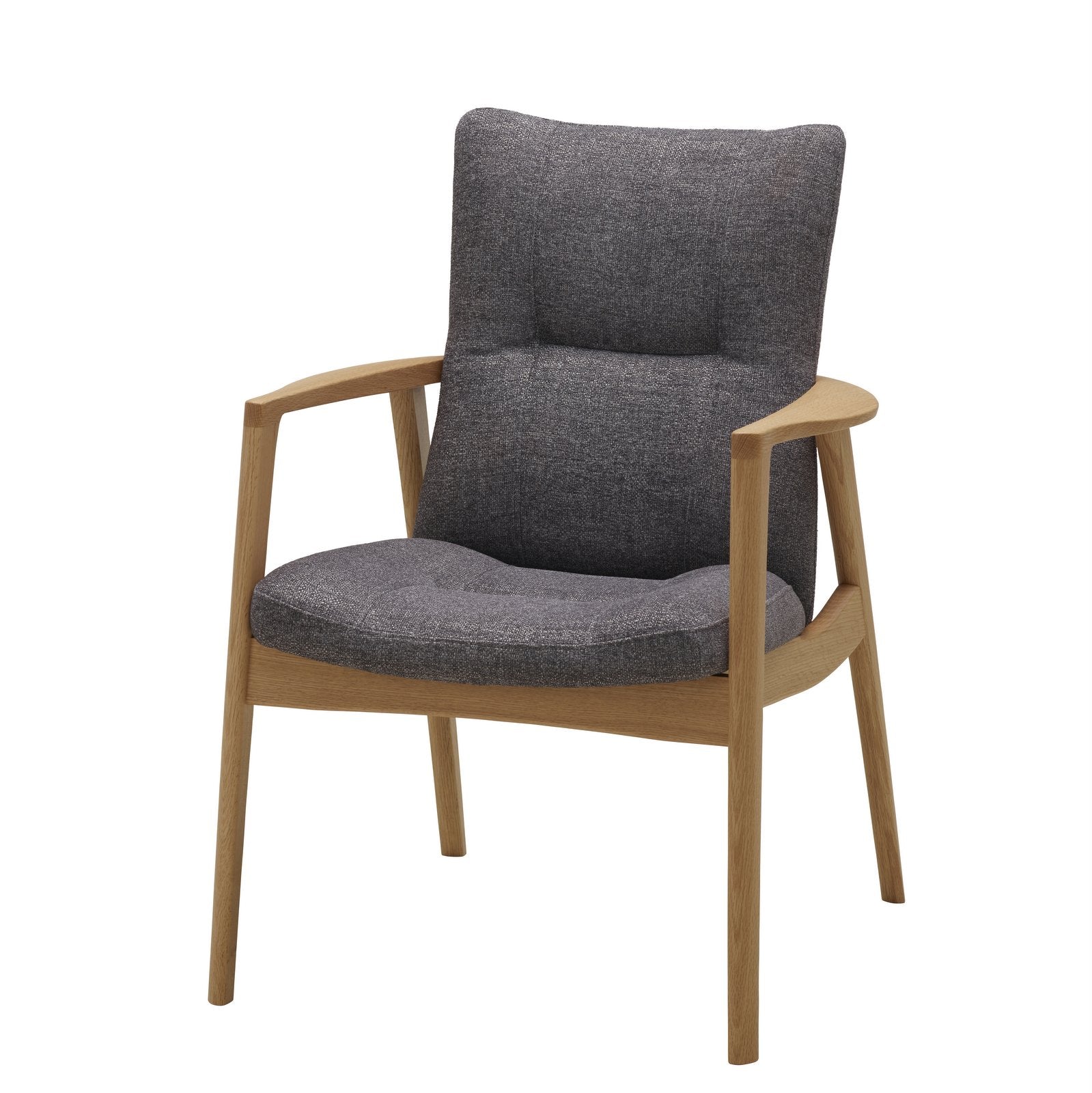 Chaise de salle à manger minimaliste en chêne massif